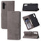 For Samsung Galaxy A13 5G Embossed Happy Cat Pattern Leather Phone Case(Grey)