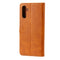 For Samsung Galaxy A13 5G Embossed Happy Cat Pattern Leather Phone Case(Yellow)