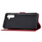 For Samsung Galaxy A13 5G Embossed Happy Cat Pattern Leather Phone Case(Red)