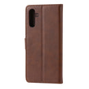 For Samsung Galaxy A13 5G Embossed Happy Cat Pattern Leather Phone Case(Brown)