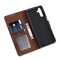 For Samsung Galaxy A13 5G Embossed Happy Cat Pattern Leather Phone Case(Brown)