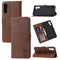 For Samsung Galaxy A13 5G Embossed Happy Cat Pattern Leather Phone Case(Brown)