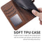 For Samsung Galaxy A13 5G Embossed Happy Cat Pattern Leather Phone Case(Brown)