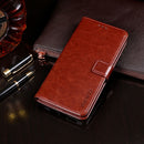 For Umidigi Bison X10 idewei Crazy Horse Texture Leather Phone Case(Brown)