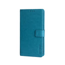 For Vivo Y76s idewei Crazy Horse Texture Leather Phone Case(Sky Blue)