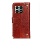 For OnePlus 10 Pro Copper Buckle Nappa Texture Horizontal Flip Leather Phone Case with Holder & Card Slots & Wallet(Brown)