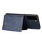 For Samsung Galaxy S22 5G Double Buckle PU + TPU Magnetic Phone Case(Blue)