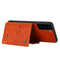 For Samsung Galaxy S22 5G Double Buckle PU + TPU Magnetic Phone Case(Brown)