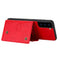 For Samsung Galaxy S22 5G Double Buckle PU + TPU Magnetic Phone Case(Red)
