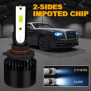 1 Pair P2 9005 DC9-12V / 24W / 2200LM IP68 Car Waterproof Headlight 6LEDs SMD-3570 Lamp Beads(8000K White Light)