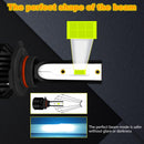 1 Pair P2 9005 DC9-12V / 24W / 2200LM IP68 Car Waterproof Headlight 6LEDs SMD-3570 Lamp Beads(8000K White Light)
