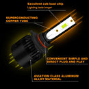 1 Pair P2 9005 DC9-12V / 24W / 2200LM IP68 Car Waterproof Headlight 6LEDs SMD-3570 Lamp Beads(8000K White Light)