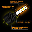 1 Pair P2 H1 DC9-12V / 24W / 2200LM IP68 Car Waterproof Headlight 6LEDs SMD-3570 Lamp Beads(6000K White Light)