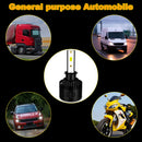 1 Pair P2 H3 DC9-12V / 24W / 2200LM IP68 Car Waterproof Headlight 6LEDs SMD-3570 Lamp Beads(6000K White Light)