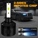 1 Pair P2 H3 DC9-12V / 24W / 2200LM IP68 Car Waterproof Headlight 6LEDs SMD-3570 Lamp Beads(8000K White Light)
