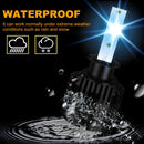 1 Pair P2 H3 DC9-12V / 24W / 2200LM IP68 Car Waterproof Headlight 6LEDs SMD-3570 Lamp Beads(8000K White Light)