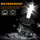 1 Pair P2 H4 DC9-12V / 24W / 2200LM IP68 Car Waterproof Headlight 6LEDs SMD-3570 Lamp Beads(6000K White Light)