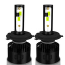 1 Pair P2 H4 DC9-12V / 24W / 2200LM IP68 Car Waterproof Headlight 6LEDs SMD-3570 Lamp Beads(8000K White Light)