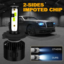 1 Pair P2 H4 DC9-12V / 24W / 2200LM IP68 Car Waterproof Headlight 6LEDs SMD-3570 Lamp Beads(8000K White Light)