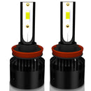 1 Pair P2 H11 DC9-12V / 24W / 2200LM IP68 Car Waterproof Headlight 6LEDs SMD-3570 Lamp Beads(6000K White Light)