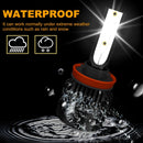 1 Pair P2 H11 DC9-12V / 24W / 2200LM IP68 Car Waterproof Headlight 6LEDs SMD-3570 Lamp Beads(6000K White Light)