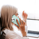 3 in 1 PC + TPU Phone Case with Ring Holder For iPhone 12 / 12 Pro(Mint Green)