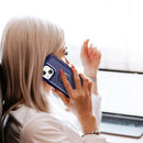 3 in 1 PC + TPU Phone Case with Ring Holder For iPhone 12 / 12 Pro(Navy Blue)