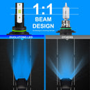 1 Pair Z3 9006 DC9-12V / 24W / 2200LM IP68 Car Waterproof Headlight 6LEDs SMD-3570 Lamp Beads(8000K White Light)