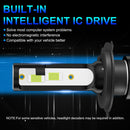 1 Pair Z3 H4 DC9-12V / 24W / 2200LM IP68 Car Waterproof Headlight 6LEDs SMD-3570 Lamp Beads(8000K White Light)
