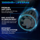 1 Pair Z3 H11 DC9-12V / 24W / 2200LM IP68 Car Waterproof Headlight 6LEDs SMD-3570 Lamp Beads(8000K White Light)