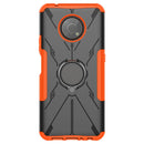 For Nokia G300 Armor Bear Shockproof PC + TPU Phone Case with Ring Holder(Orange)