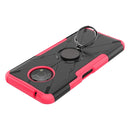 For Nokia G300 Armor Bear Shockproof PC + TPU Phone Case with Ring Holder(Rose Red)