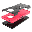 For Nokia G300 Armor Bear Shockproof PC + TPU Phone Case with Ring Holder(Rose Red)