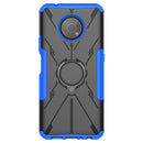 For Nokia G300 Armor Bear Shockproof PC + TPU Phone Case with Ring Holder(Blue)