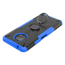 For Nokia G300 Armor Bear Shockproof PC + TPU Phone Case with Ring Holder(Blue)