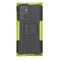 For Samsung Galaxy S22 Ultra 5G Tire Texture TPU + PC Phone Case with Holder(Green)