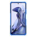 For Xiaomi Mi 11T Tire Texture TPU + PC Phone Case with Holder(Blue)