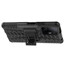 For Xiaomi Mi 11T Tire Texture TPU + PC Phone Case with Holder(Black)