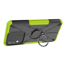 For Tecno Spark 8 Armor Bear Shockproof PC + TPU Phone Case with Ring Holder(Green)
