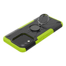 For Tecno Spark 8 Armor Bear Shockproof PC + TPU Phone Case with Ring Holder(Green)