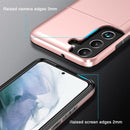 For Samsung Galaxy S22 5G Shockproof Armor Phone Case with Card Slot(Red)