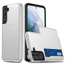 For Samsung Galaxy S22+ 5G Shockproof Armor Phone Case with Card Slot(White)