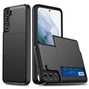 For Samsung Galaxy S22+ 5G Shockproof Armor Phone Case with Card Slot(Black)