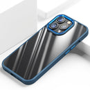 Four-corner Shockproof TPU + PC Phone Case For iPhone 13 Pro Max(Blue)