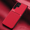 For Samsung Galaxy S22 Ultra 5G Classic Tilt Strip Grain Magnetic Shockproof PC + TPU Phone Case(Red)