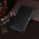 For OPPO A54s idewei Crazy Horse Texture Flip Leather Phone Case(Black)