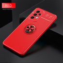 For Samsung Galaxy A33 5G Metal Ring Holder 360 Degree Rotating TPU Phone Case(Red)