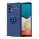 For Samsung Galaxy A33 5G Metal Ring Holder 360 Degree Rotating TPU Phone Case(Blue)