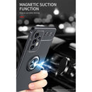 For Samsung Galaxy A33 5G Metal Ring Holder 360 Degree Rotating TPU Phone Case(Blue)