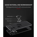 For Samsung Galaxy A53 5G Metal Ring Holder 360 Degree Rotating TPU Phone Case(Black+Rose Gold)